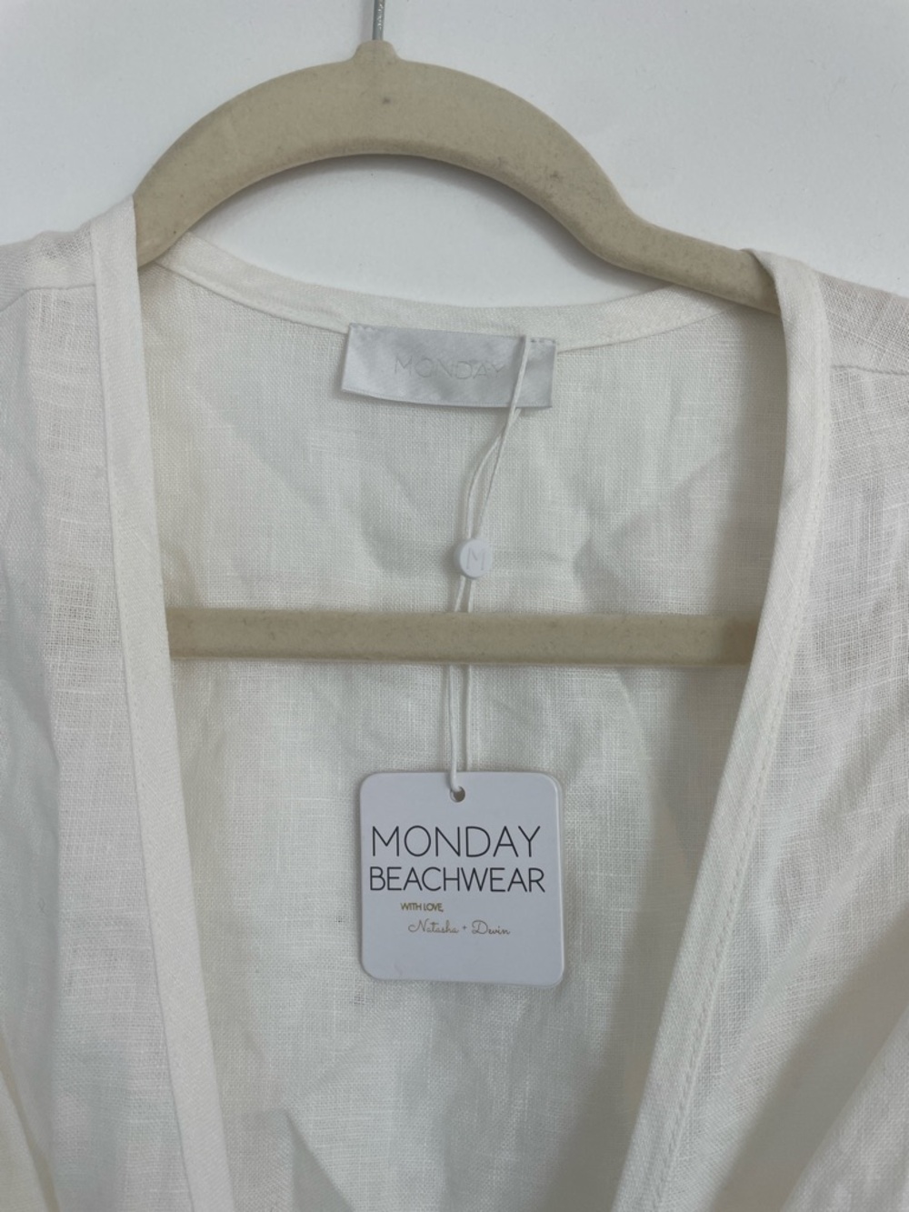 Monday Swimwear White Tie Top - Picture 2 of 4